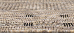 Tapis de couloir Melissa Marron Bordure Indoor Outdoor