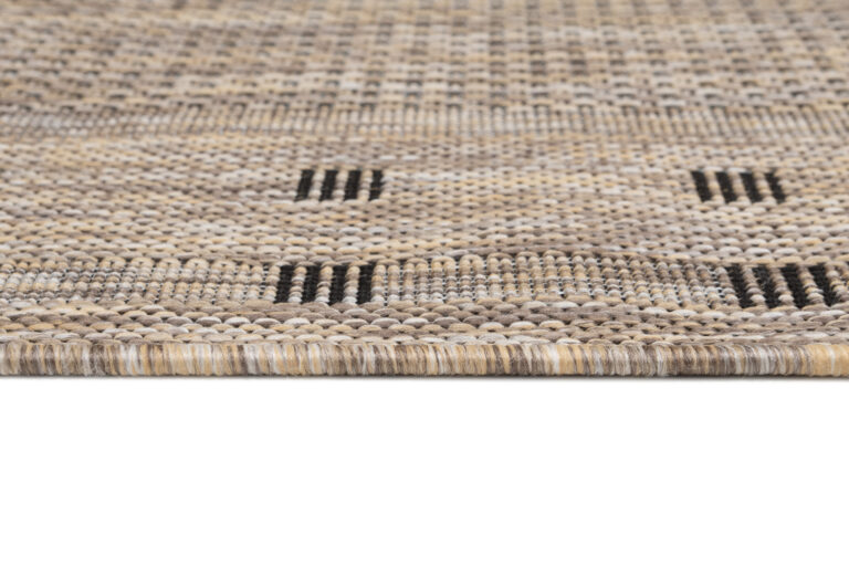 Tapis de couloir Melissa Marron Bordure Indoor Outdoor