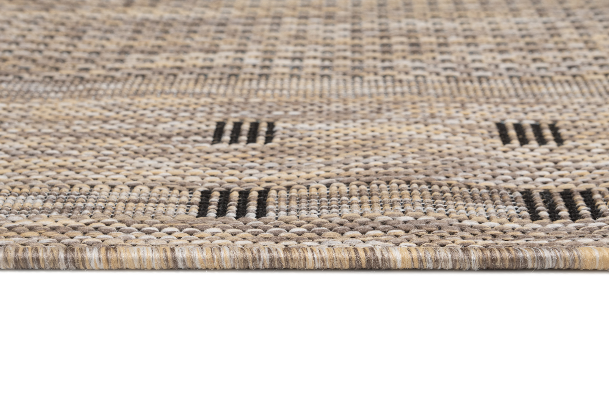 Tapis de couloir Melissa Marron Bordure Indoor Outdoor