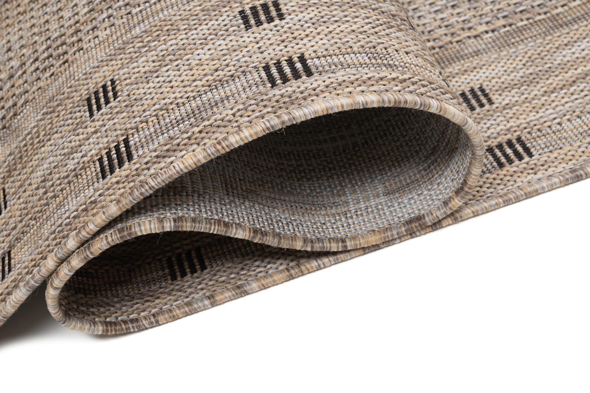 Tapis de couloir Melissa Marron Bordure Indoor Outdoor