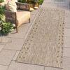 Tapis de couloir Melissa Marron Bordure Indoor Outdoor