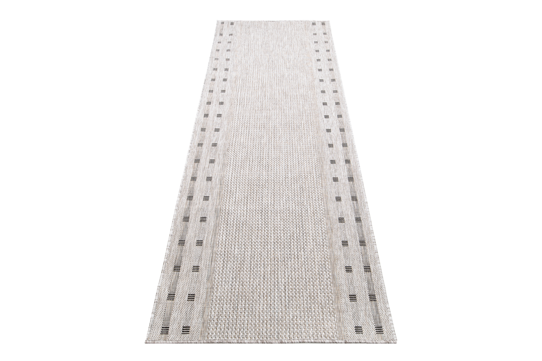 Tapis de couloir Melissa Gris Bordure Indoor Outdoor
