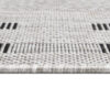 Tapis de couloir Melissa Gris Bordure Indoor Outdoor