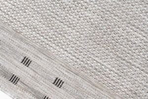 Tapis de couloir Melissa Gris Bordure Indoor Outdoor