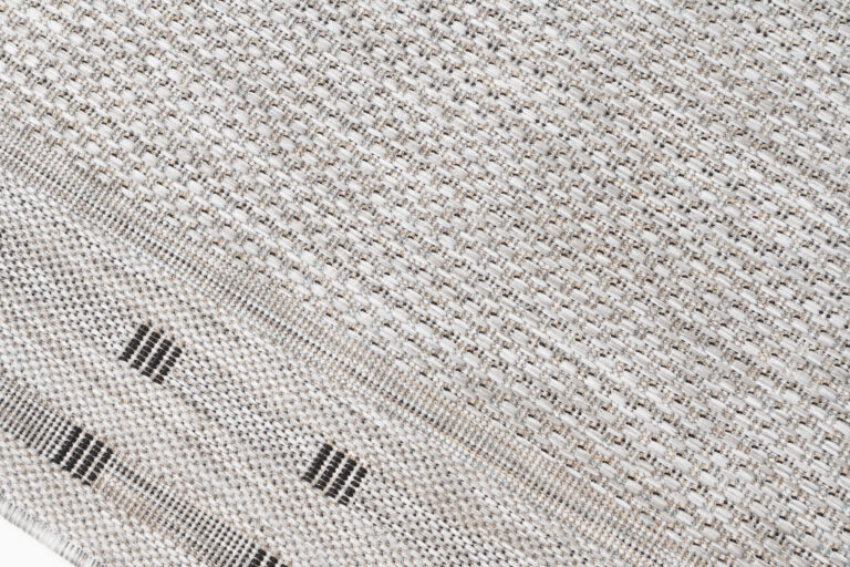 Tapis de couloir Melissa Gris Bordure Indoor Outdoor