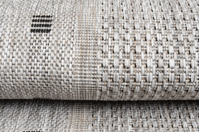 Tapis de couloir Melissa Gris Bordure Indoor Outdoor