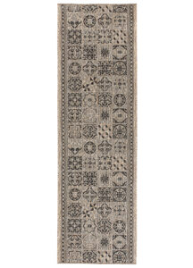 Tapis de couloir Melissa Marron Noir Mosaïque Indoor Outdoor