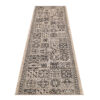 Tapis de couloir Melissa Marron Noir Mosaïque Indoor Outdoor