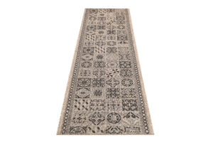 Tapis de couloir Melissa Marron Noir Mosaïque Indoor Outdoor
