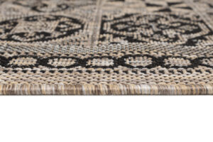 Tapis de couloir Melissa Marron Noir Mosaïque Indoor Outdoor