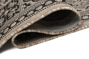 Tapis de couloir Melissa Marron Noir Mosaïque Indoor Outdoor