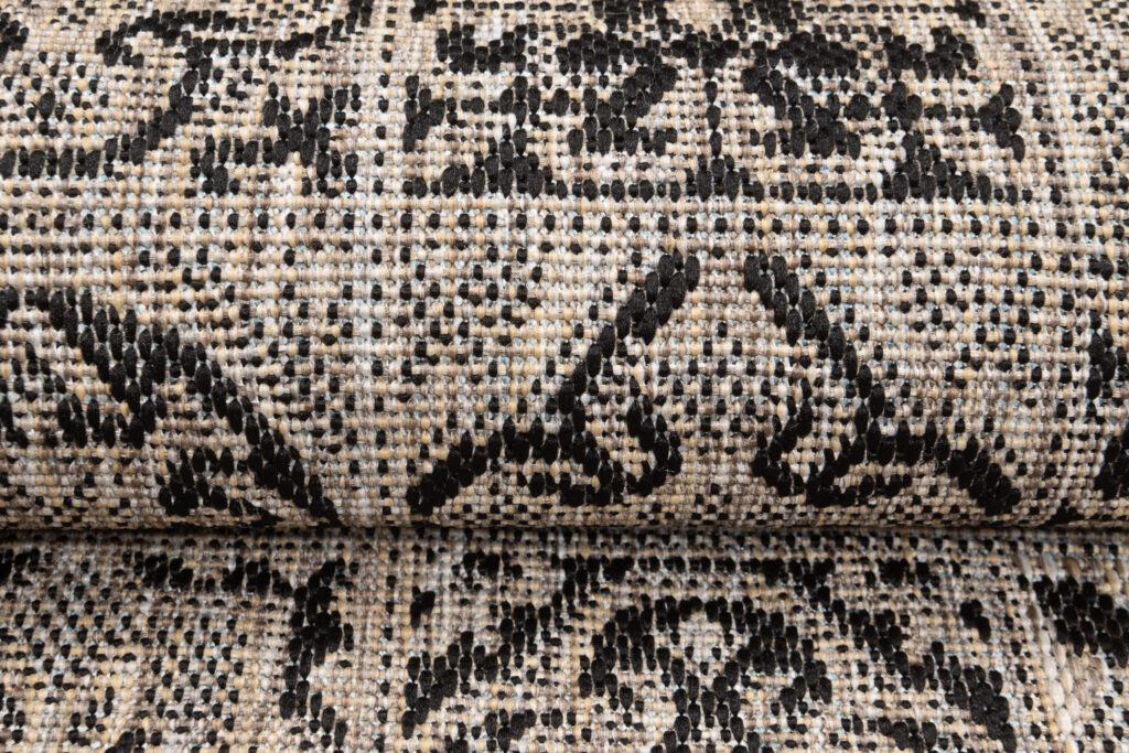 Tapis de couloir Melissa Marron Noir Mosaïque Indoor Outdoor