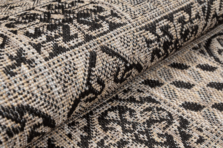 Tapis de couloir Melissa Marron Noir Mosaïque Indoor Outdoor