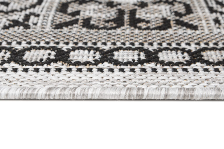 Tapis de couloir Melissa Gris Noir Mosaïque Indoor Outdoor