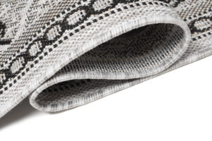 Tapis de couloir Melissa Gris Noir Mosaïque Indoor Outdoor