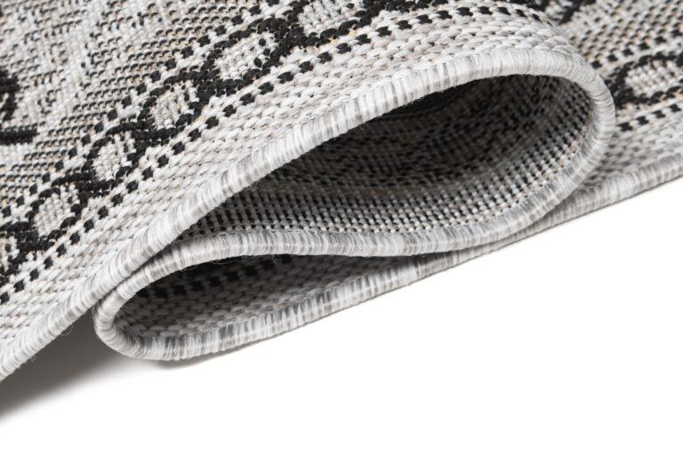 Tapis de couloir Melissa Gris Noir Mosaïque Indoor Outdoor