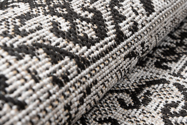 Tapis de couloir Melissa Gris Noir Mosaïque Indoor Outdoor