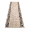 Tapis de couloir Melissa Marron Noir Zigzag Indoor Outdoor