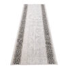 Tapis de couloir Melissa Gris Noir Zigzag Indoor Outdoor