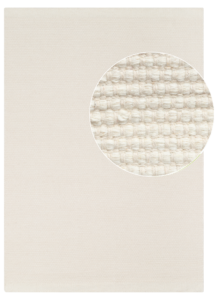 Tapis Laine Loni Blanc