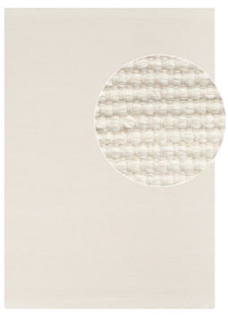 Tapis Laine Loni Blanc