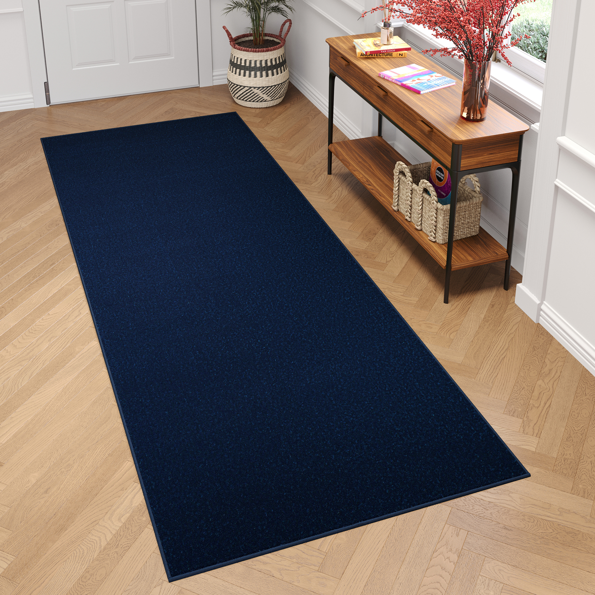 Tapis de couloir Mono Indoor Outdoor Bleu Marine