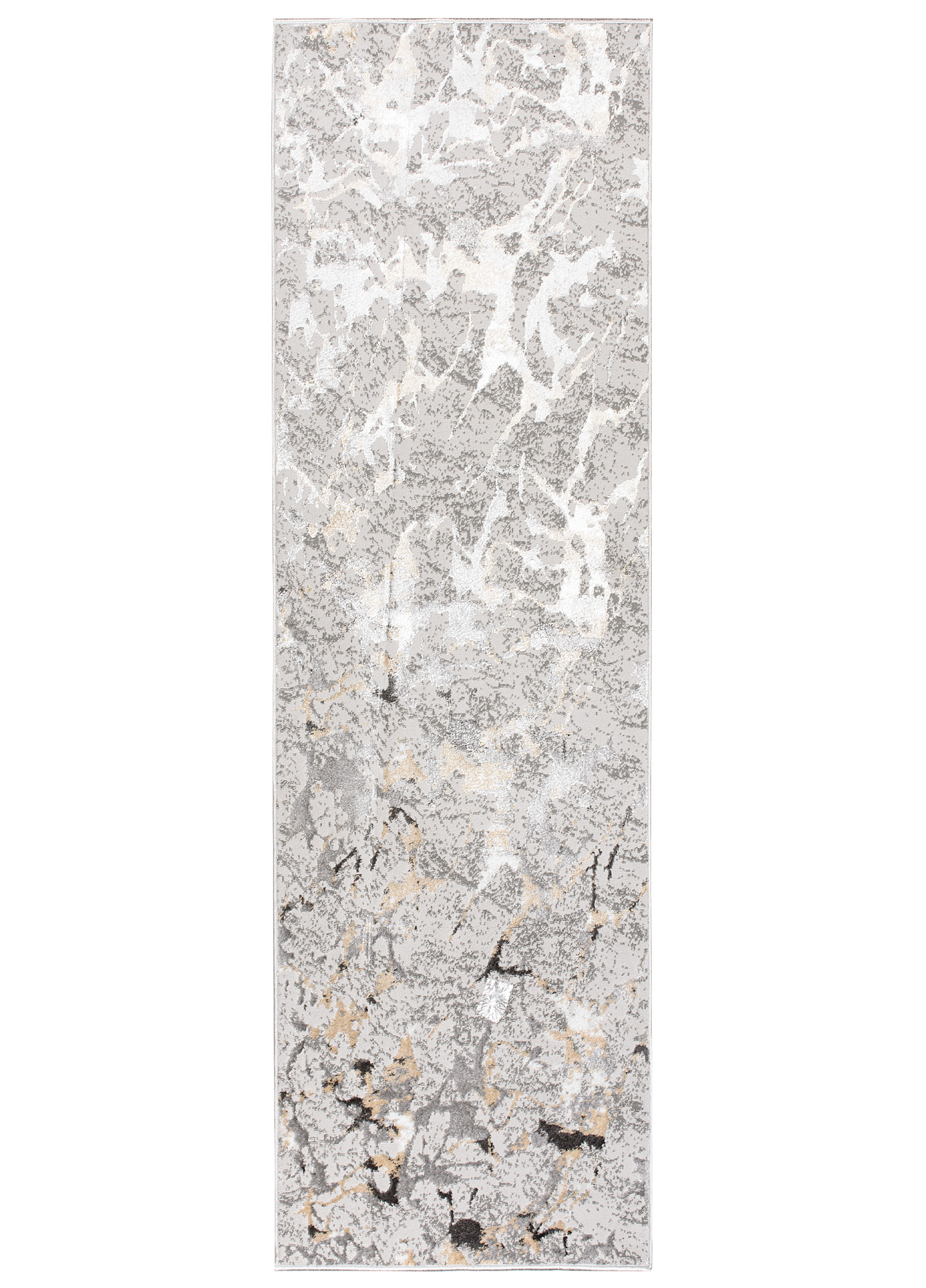 Tapis de couloir Crystal Gris Beige Abstrait
