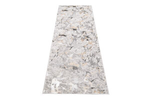Tapis de couloir Crystal Gris Beige Abstrait