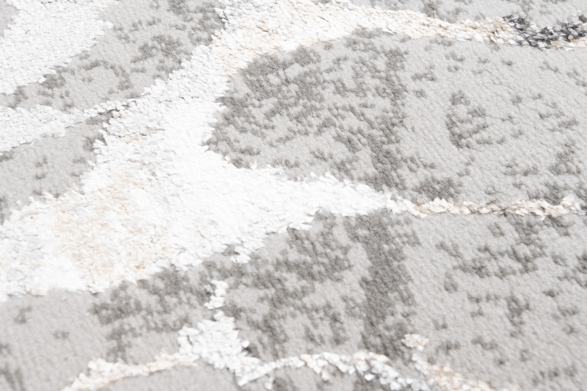 Tapis de couloir Crystal Gris Beige Abstrait