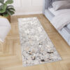 Tapis de couloir Crystal Gris Beige Abstrait