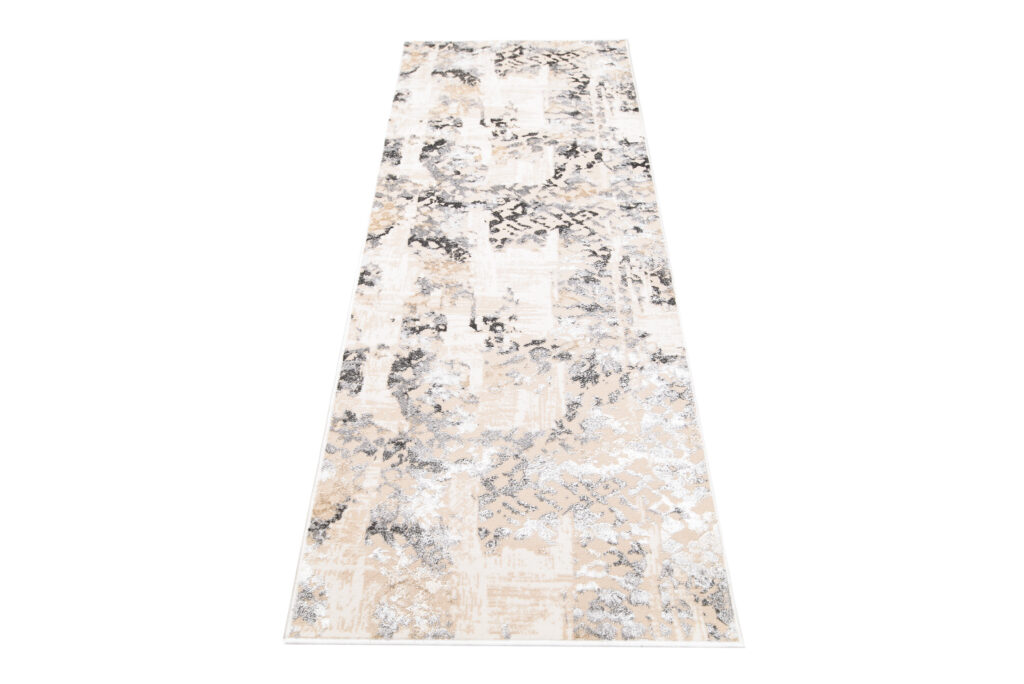 Tapis de couloir Crystal Beige Gris Rétro