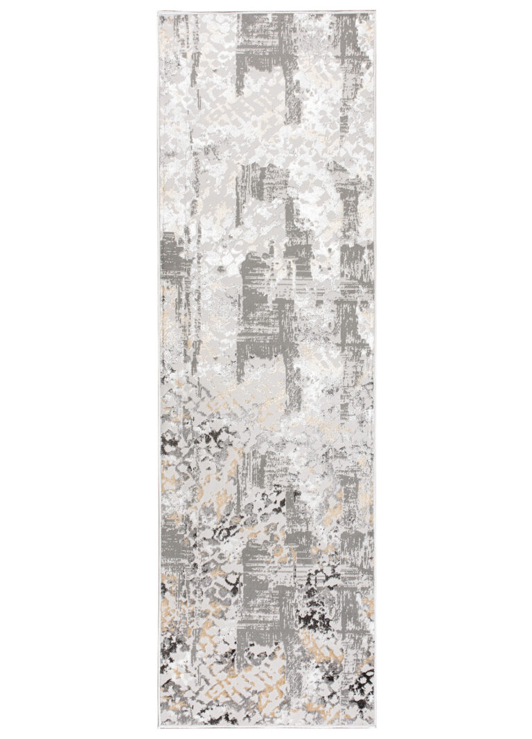 Tapis de couloir Crystal Gris Foncé Rétro