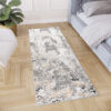 Tapis de couloir Crystal Gris Foncé Rétro