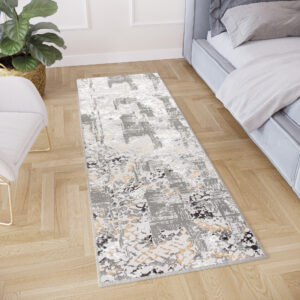 Tapis de couloir Crystal Gris Foncé Rétro