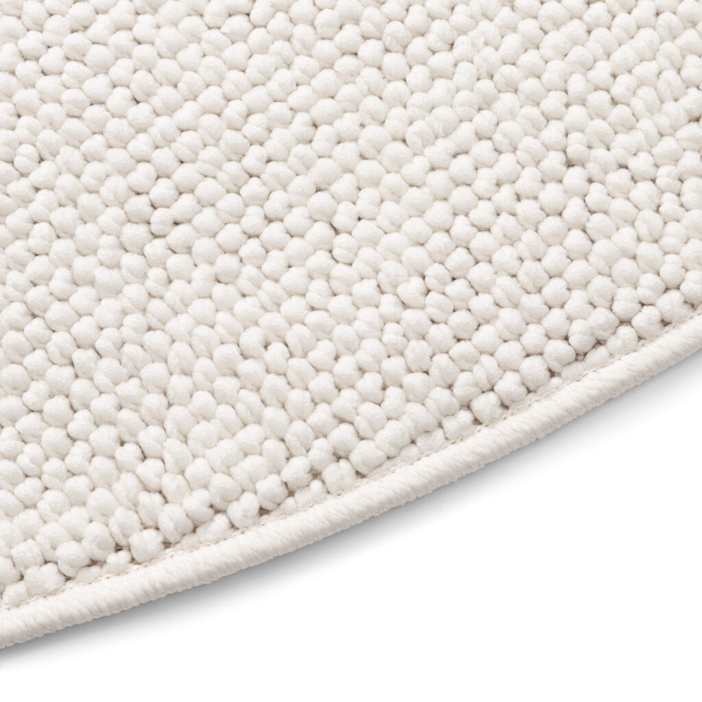 Tapis Agra Rond Crème Moderne
