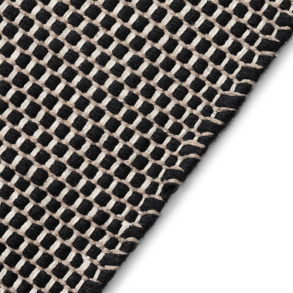 Tapis Laine Loni Noir