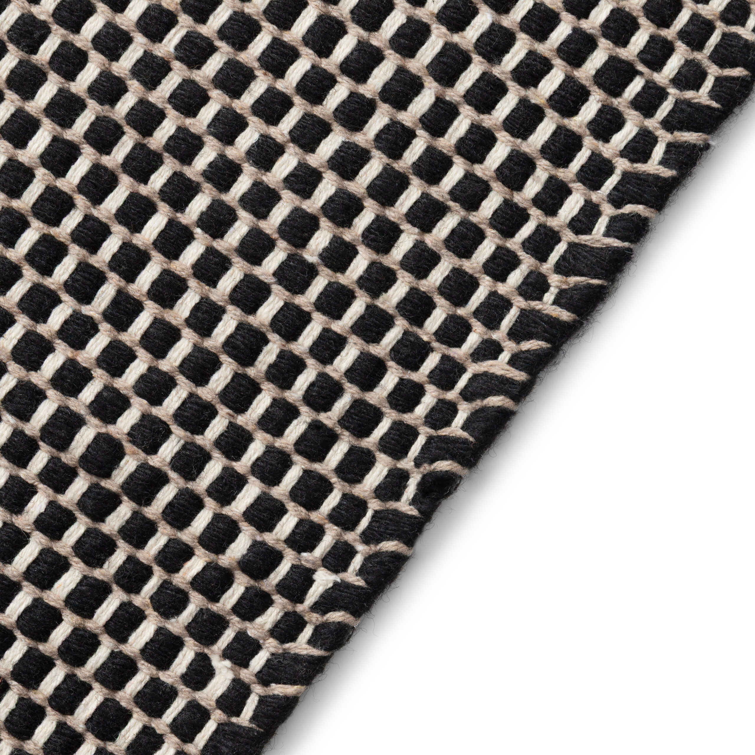 Tapis Laine Loni Noir