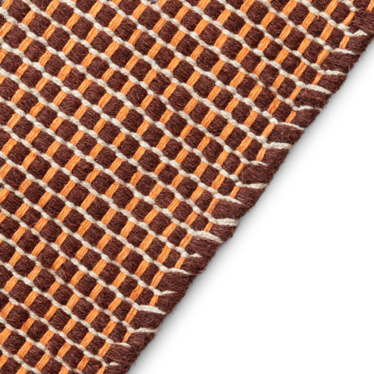 Tapis Laine Loni Brun Foncé