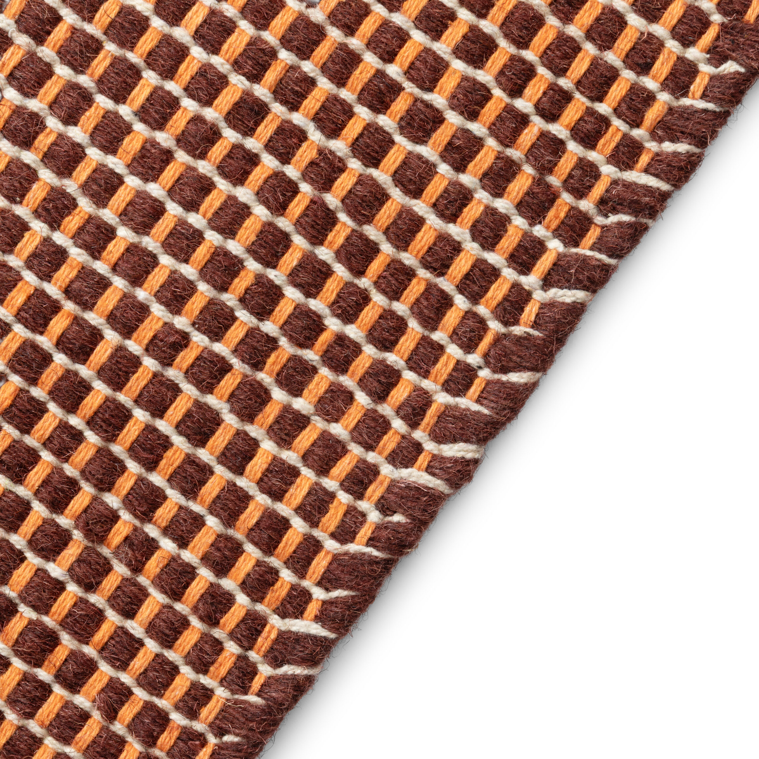 Tapis Laine Loni Brun Foncé