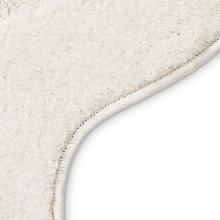 Tapis Terra Crème Vague Forme Irrégulière