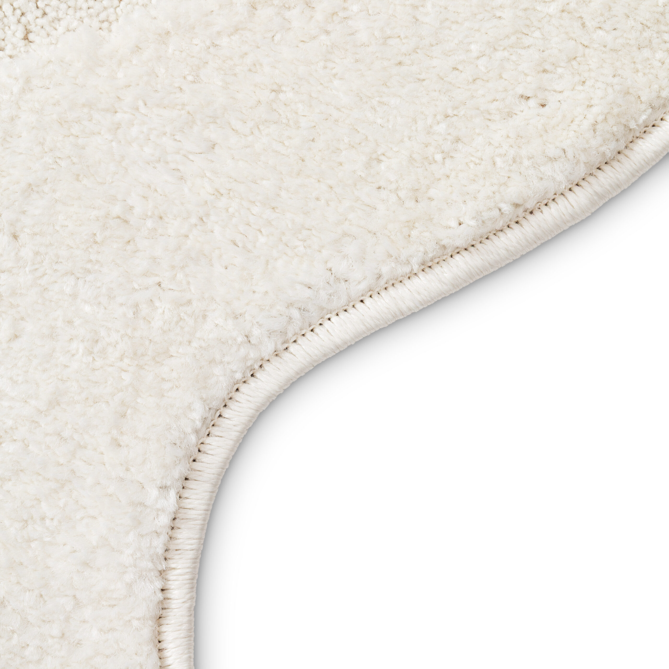 Tapis Terra Crème Vague Forme Irrégulière