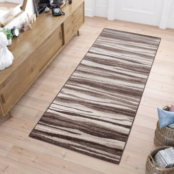 Tapis de couloir Sari Marron Rayures