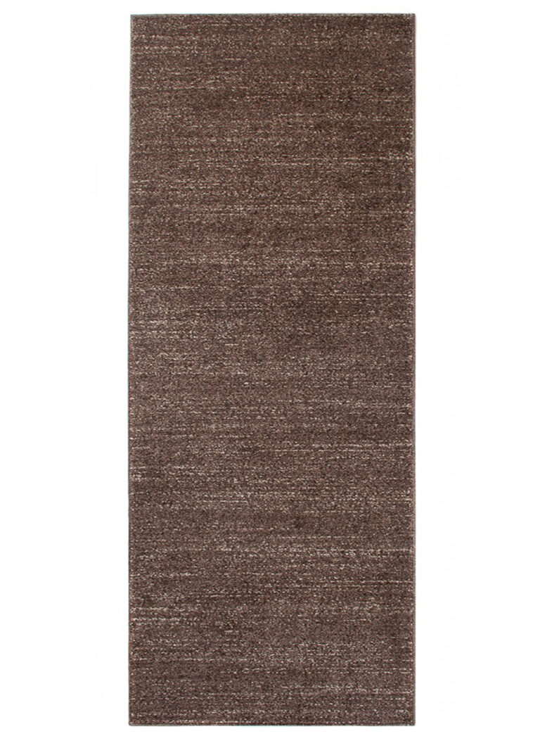 Tapis de couloir Sari Marron Foncé Mélange