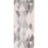 Tapis de couloir Lazur Gris Rose Triangles