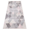 Tapis de couloir Lazur Gris Rose Triangles