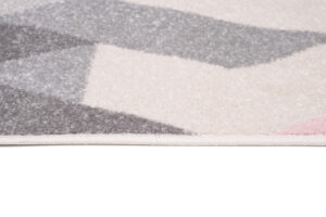 Tapis de couloir Lazur Gris Rose Triangles