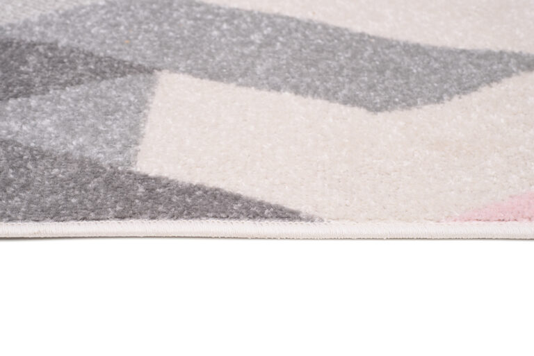 Tapis de couloir Lazur Gris Rose Triangles