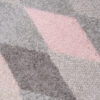 Tapis de couloir Lazur Gris Rose Triangles