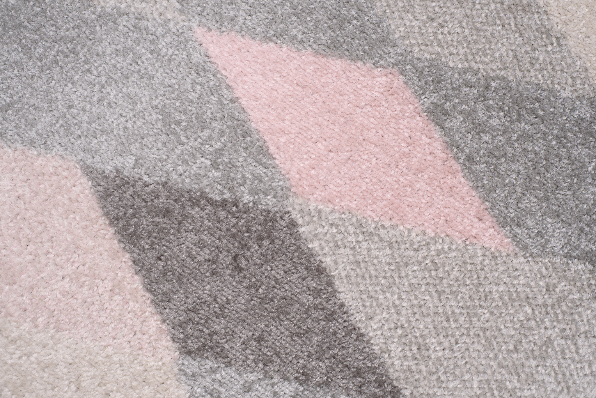 Tapis de couloir Lazur Gris Rose Triangles