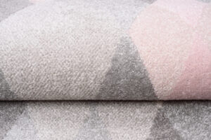 Tapis de couloir Lazur Gris Rose Triangles